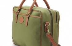 Каталог Men's TRAVEL BRIEF IN OLIVE CANVAS WITH TAN LEATHER TRIM  - 2